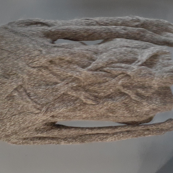 Theory gray wool blend cable knit crewneck pullover sweater size small - Picture 2 of 10